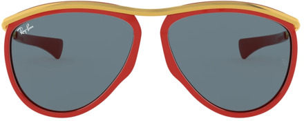 Ray-Ban Olympian zonnebril RB2219 Rood - 1 maat