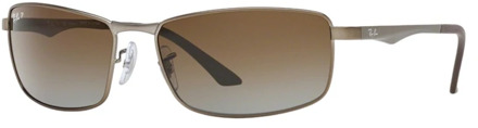 Ray-Ban Ray Ban RB3498 029/T5 - Zonnebril - Grijs/Bruin - 61 mm - Polarized