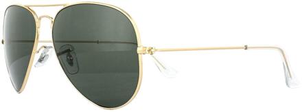 Ray-Ban RB3025 001/58 - Aviator (Classic) - zonnebril - Goud / Groen Klassiek G-15 - Gepolariseerd - 62mm