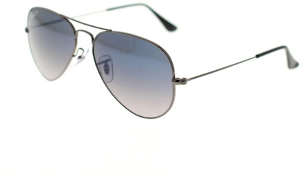 Ray-Ban RB3025 004/78 - Aviator (Gradient) - zonnebril - Staalgrijs / Blauw / Grijs Gradiënt - Gepolariseerd - 55mm