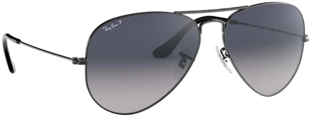 Ray-Ban RB3025 004/78 - Aviator (Gradient) - zonnebril - Staalgrijs / Blauw/Grijs Gradiënt - Gepolariseerd - 62mm