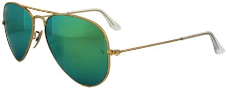 Ray-Ban RB3025 112/19 - Aviator (Flash) - zonnebril - Goud / Groen Flash - 62mm