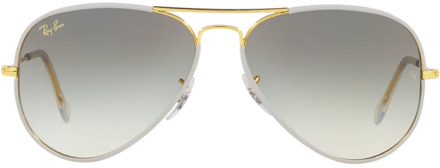 Ray-Ban Rb3025 Zonnebril Aviator Full Color Legend Gepolariseerd Ray-Ban , Gray , Dames - 58 MM