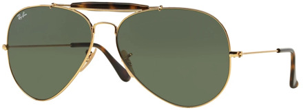 Ray-Ban RB3029 181 - Outdoorsman II - zonnebril - Goud / Klassiek groen G-15 - 62mm