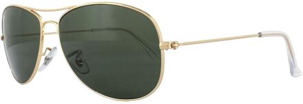 Ray-Ban RB3362 001 - Cockpit - zonnebril - Goud / Groen Klassiek G-15 - 59mm