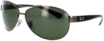 Ray-Ban RB3386 004/9A - zonnebril - Staalgrijs-Zwart / Groen Klassiek G-15 - Gepolariseerd - 63mm