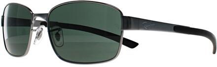 Ray-Ban RB3413 004 gunmetal g-15 groene zonnebril Grijs - One Size