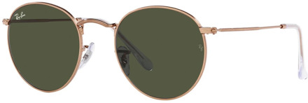 Ray-Ban Rb3447 Zonnebril Rond Metaal Roségoud Gepolariseerd Rond Metaal Roségoud Gepolariseerd Ray-Ban , Yellow , Dames - 50 Mm,53 MM