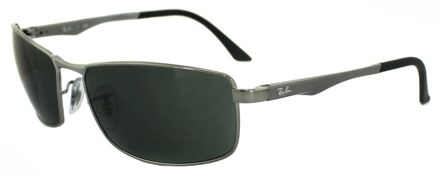 Ray-Ban RB3498 004/71 - Zonnebril - Zilverkleurig/Groen - 61 mm
