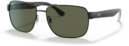 Ray-Ban RB3530 002/9A - zonnebril - Zwart / Groen Klassiek G-15 - Gepolariseerd - 58mm