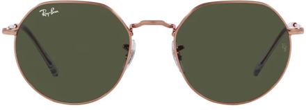 Ray-Ban Rb3565 Zonnebril Jack Rose Goud Ray-Ban , Green , Dames - 51 MM