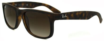 Ray-Ban RB4165 710/13 - zonnebril - Justin - Rubber Light Havanna/Brown Gradient - 51mm