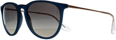 Ray-Ban RB4171 Erika 681311 gepolijst rubber blauw gradiënt grijs zonnebril