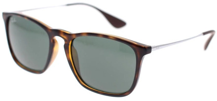 Ray-Ban RB4187 710/71 - Chris - zonnebril - Tortoise-Staalgrijs - Groen Klassiek G-15 - 54mm