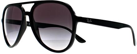 Ray-Ban RB4376 601/8G gepolijst zwart grijs gradiënt zonnebril
