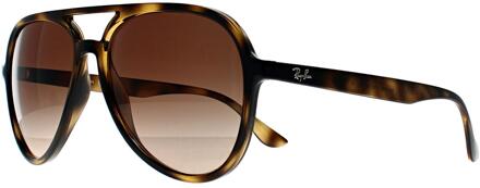Ray-Ban RB4376 710 gepolijst havana bruin gradiënt zonnebril