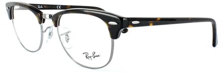 Ray-Ban rond donkere Havana unisex vrouwelijke bril frames Bruin