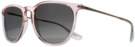 Ray-Ban Ronde Dames Transparant Roze Grijs Gradiënt RB4171 Erika