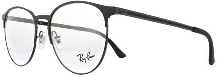Ray-Ban ronde zwarte top op mat zwart unisex dames bril frames