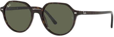 Ray-Ban Sportbrillenshop - Ray-Ban Thalia Havana/ Green Maat: Medium (53) - Zonnebril -  - RB2195 902 31