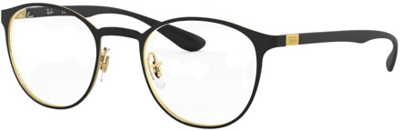 Ray-Ban Stijlvolle Zwart Gouden Brillenmontuur Ray-Ban , Black , Dames - 47 MM