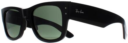 Ray-Ban Vierkant Unisex Gepolijst Zwart Groen RB0840S Mega Wayfarer