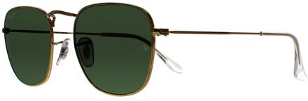 Ray-Ban Vierkant Unisex Goud G-15 Groen RB3857 Frank - maat