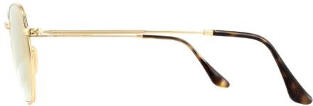 Ray-Ban Vierkant Unisex Goud Koperen Flash Spiegel RB3548N Zeshoekig