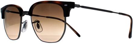 Ray-Ban Vierkant Unisex Havana Bruin Gradiënt RB4416 New Clubmaster - maat
