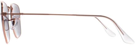 Ray-Ban Vierkant Unisex Roségoud Donkergrijs RB3857 Frank