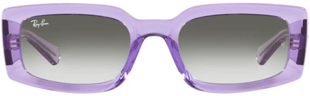 Ray-Ban Violet Frame, Lichtgrijze Lenzen Zonnebril Ray-Ban , Purple , Unisex - 54 MM