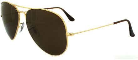 Ray-Ban Zonnebril Aviator 3025 001/57 Goudbruin Gepolariseerd - maat