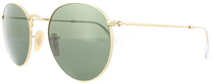 Ray-Ban zonnebril Round, 3447 001 maat 53, goudkleurig, G-15 glazen
