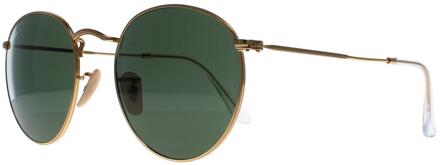 Ray-Ban zonnebril Round, 3447 001 maat 53, goudkleurig, G-15 glazen
