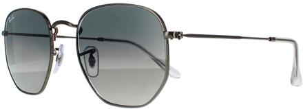 Ray-Ban zonnebril zeshoekige RB3548N 004/71 Gunmetal Dark Gray Gradiënt - maat Grijs