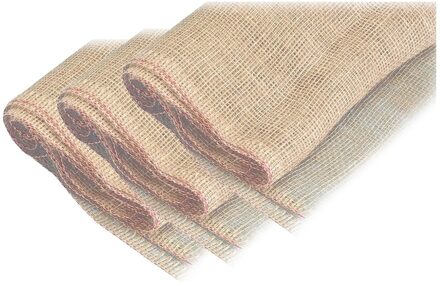Rayher hobby Jute doek/stof grof naturel - 3x - 5 x 1 meter - decoratie / knutsel materiaal