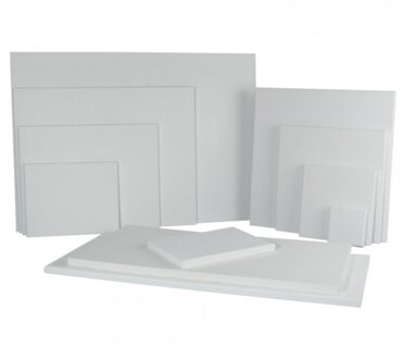 Rayher hobby materialen 10x Handbespannen schildersdoeken 18 x 24 cm - Canvasdoeken 10 stuks