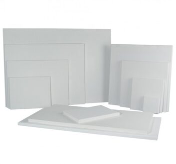 Rayher hobby materialen 10x Hobby schildersdoeken 30 x 30 cm