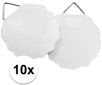 Rayher hobby materialen 10x Zelfklevende ophanghaakjes voor schildersdoek 3 cm - Schilderij ophangen