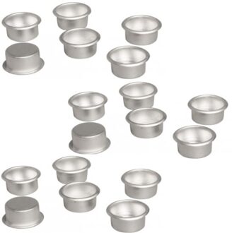 Rayher hobby materialen 18x metalen dinerskaars houders - decoratie - bloemstukje - kerststukje - Dia 22 mm