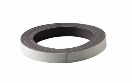 Rayher hobby materialen 1x Rol met zwarte magneetbanden/magnetische strips 2 m x 12 mm