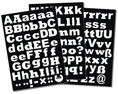 Rayher hobby materialen 1x Setje alfabet plakletter stickers ongeveer 3 cm