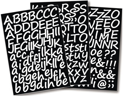 Rayher hobby materialen 1x Setje alfabet plakletter stickers ongeveer 3 cm