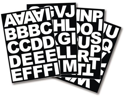 Rayher hobby materialen 1x Setje alfabet plakletter stickers ongeveer 5 cm