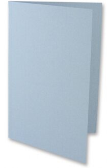 Rayher hobby materialen 20x stuks lichtblauwe wenskaarten A6 formaat 21 x 14.8 cm