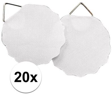 Rayher hobby materialen 20x Zelfklevende ophanghaakjes voor schildersdoek 3 cm - Schilderij ophangen