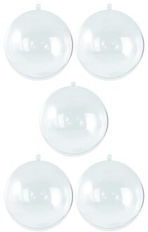 Rayher hobby materialen 25x Vulbare kerstbal 7 cm