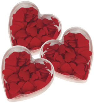 Rayher hobby materialen 300x Fluweelachtige hart strooiblaadjes rood