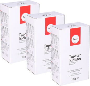 Rayher hobby materialen 3x Behangplaksel/ papier mache lijm 125 g