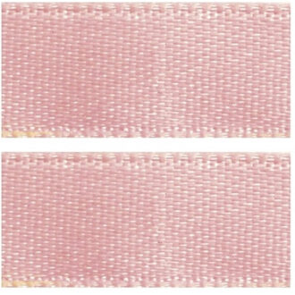 Rayher hobby materialen 4x rollen satijn sierlint/cadeaulint lichtroze 10 mm